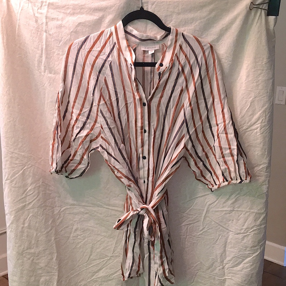 Topshop Striped Blouse